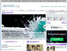 Tablet Screenshot of dental1.org